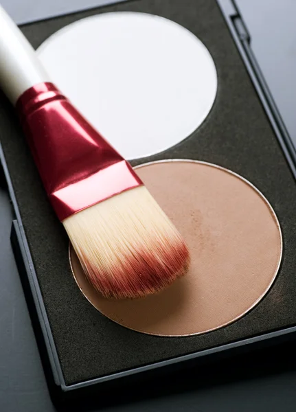 Make-up gezicht poeder. Stichting — Stockfoto