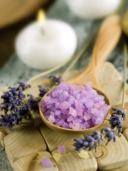Wellness Lavendelprodukte — Stockfoto