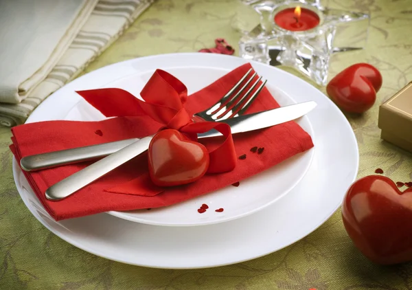 Cena romántica de San Valentín — Foto de Stock