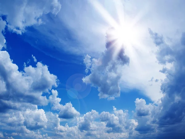 Фон Облачного неба — стоковое фото