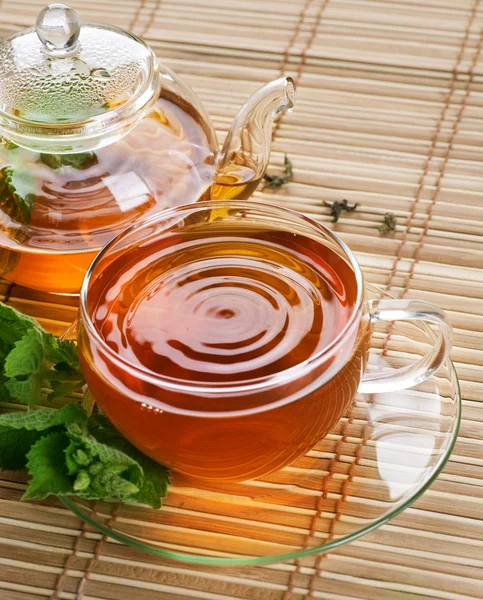 Egészséges Tea menta — Stock Fotó