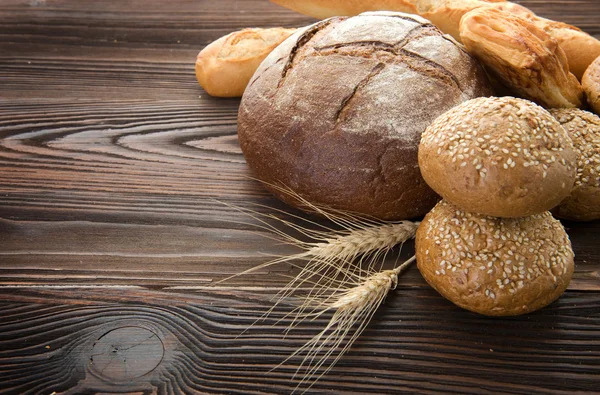 Sült kenyeret határ — Stock Fotó