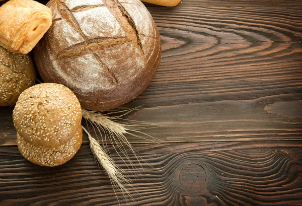 Bageri bröd gränsen till kopia utrymme — Stockfoto