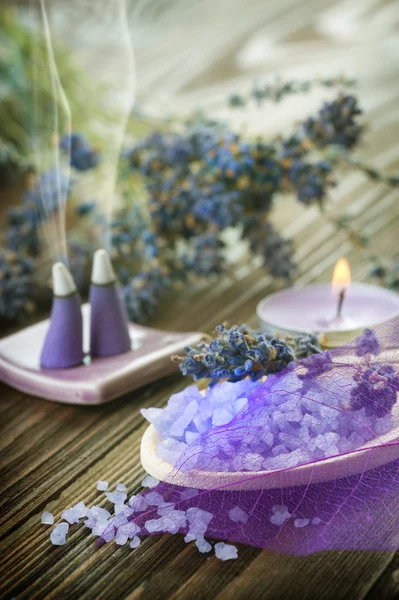 Aromatherapie. lavendel spa — Stockfoto