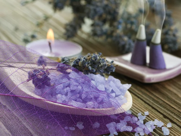 Lavendel spabehandling — Stockfoto
