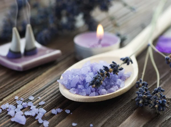 Aromatherapie. lavendel spa — Stockfoto