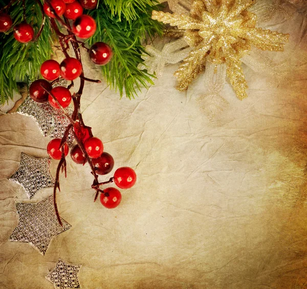 クリスマスのグリーティングカード。ヴィンテージスタイル — ストック写真