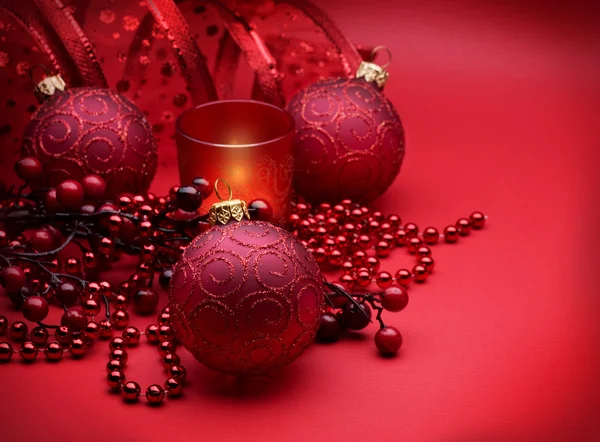 Christmas Red Decoration — Stock Photo, Image