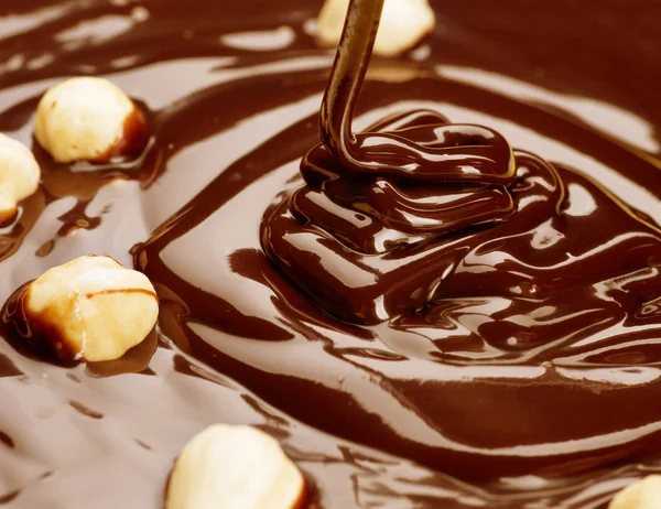Шоколад с фундуком — стоковое фото