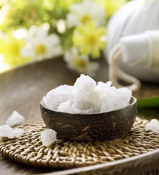 Herbal Spa. Bath salt — Stock Photo, Image