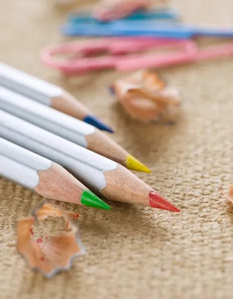 Crayon de couleur. Focus sélectif — Photo