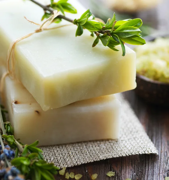 Natuurlijke handgemaakte zeep. Spa — Stockfoto