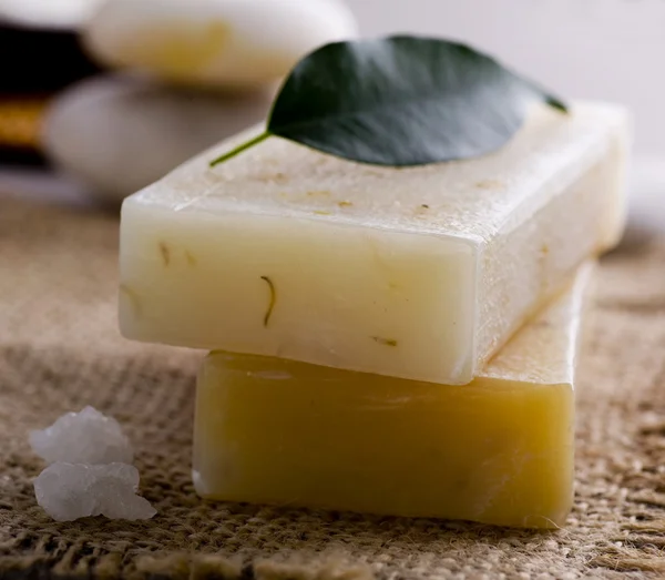 Spa Handmade natural Soap. Selective focus — Stock Photo, Image