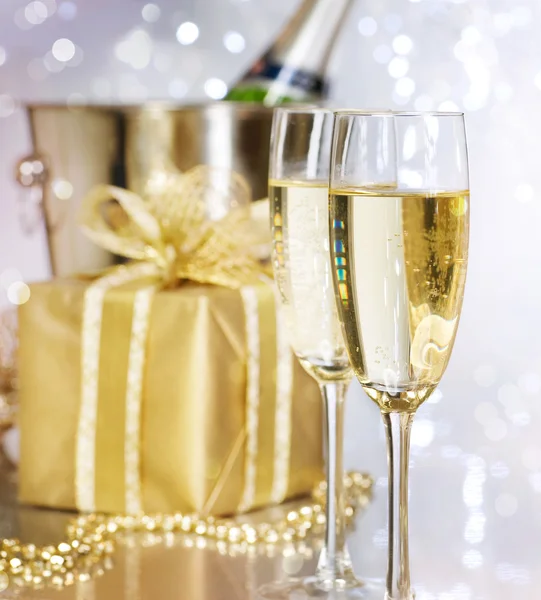 Champagne. firandet — Stockfoto