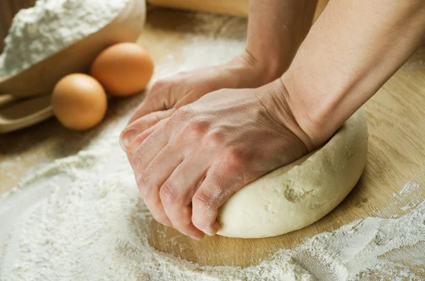 Kneading The Dough — Stock Photo, Image