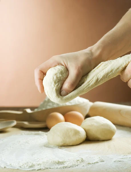 Kneading The Dough — Stockfoto