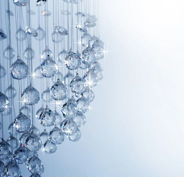 Crystal Of Modern Chandelier — Stock Photo, Image