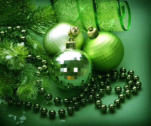 Χριστούγεννα διακόσμηση. πράσινο — Φωτογραφία Αρχείου