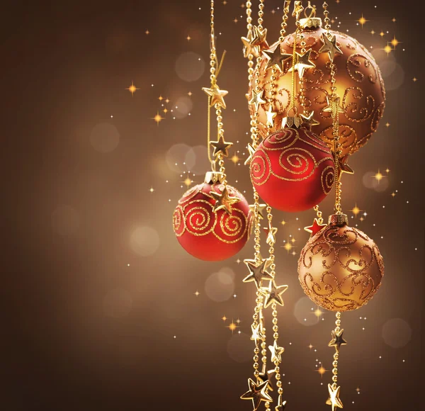 Jul och nyår gränsen design — Stockfoto