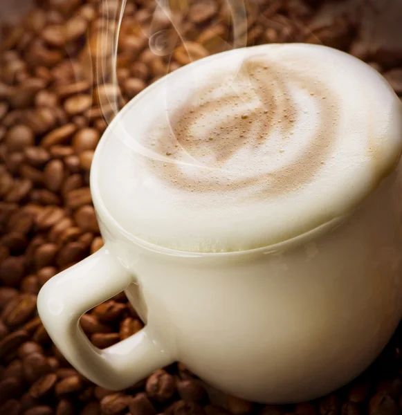 Coffee Latte or Cappuccino — Stock Photo, Image