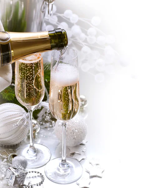 Fête du Nouvel An. Champagne — Photo