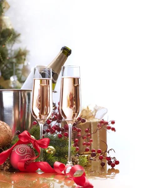 Celebração de Ano Novo.Champagne — Fotografia de Stock