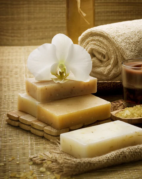 Spa Handmade natural Soap Stock Photo