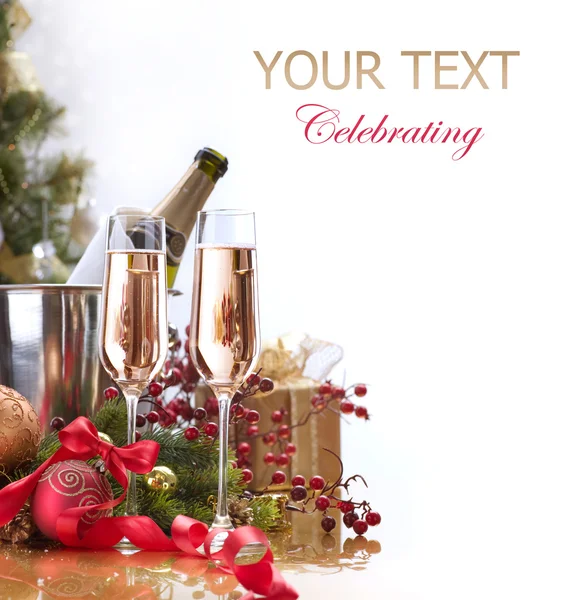 New Year Celebration.Champagne — Stock Photo, Image