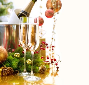 Yeni yıl celebration.champagne