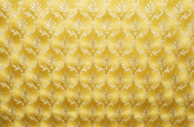 Golden Damask Wallpaper clipart