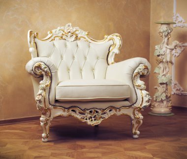 Luxury Interior . Carved Furniture clipart