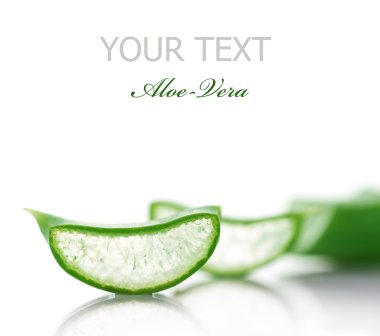 Aloe Vera Slices. Selective Focus clipart