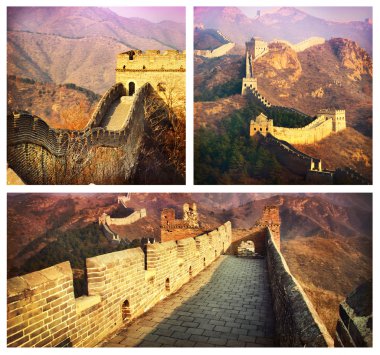 Great Wall Collage.China clipart