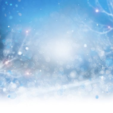 Abstract Winter Background. Beautiful Bokeh clipart