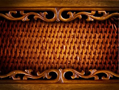 Rattan Furniture Detail.Abstract Background clipart