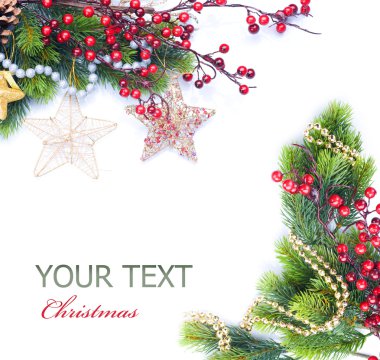 Christmas and New Year Border clipart