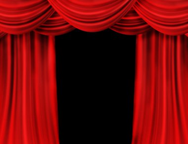 Red Stage Curtain clipart