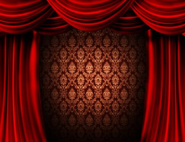 Red Curtain clipart