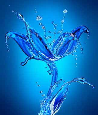 Fresh Water Abstract Splashing clipart