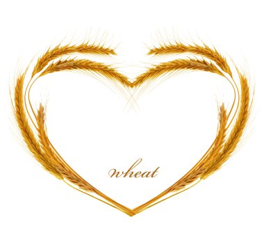 Wheat Heart clipart