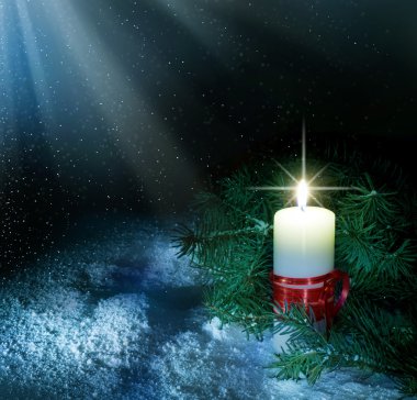 Christmas Candle clipart