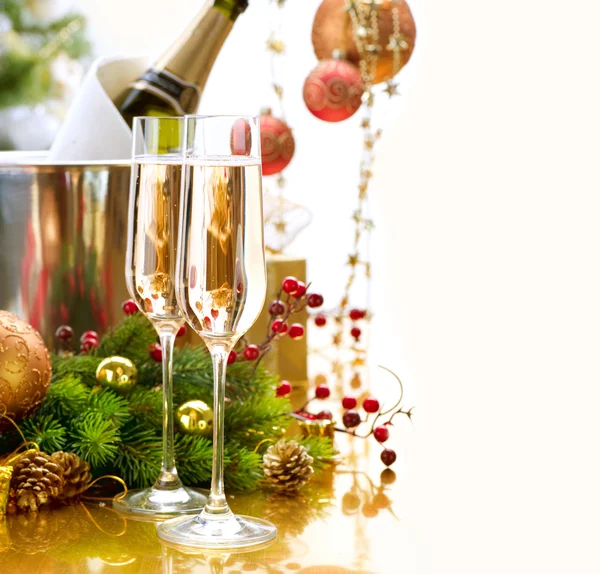 Yeni yıl celebration.champagne — Stok fotoğraf