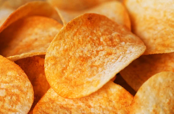 Potato Chips Isolated On White — Stock Photo, Image