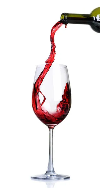 Vino rosso versando — Foto Stock