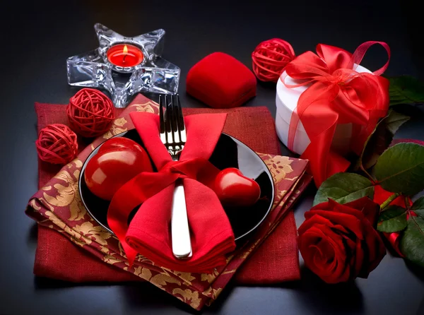 Valentýnské romantické večeře — Stock fotografie