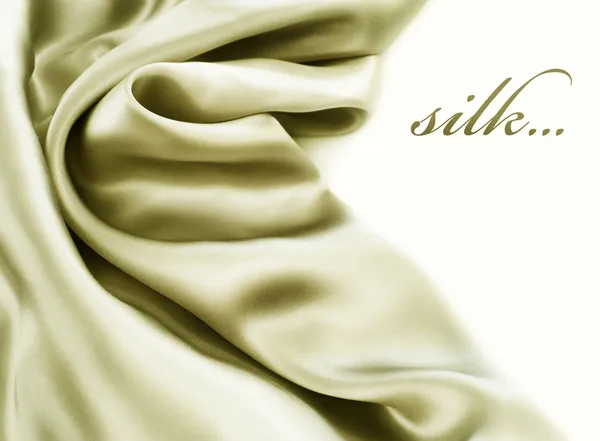 Natural Silk Over White — Stock Photo, Image