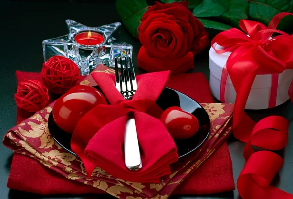 バレンタインのロマンチックなディナー — ストック写真