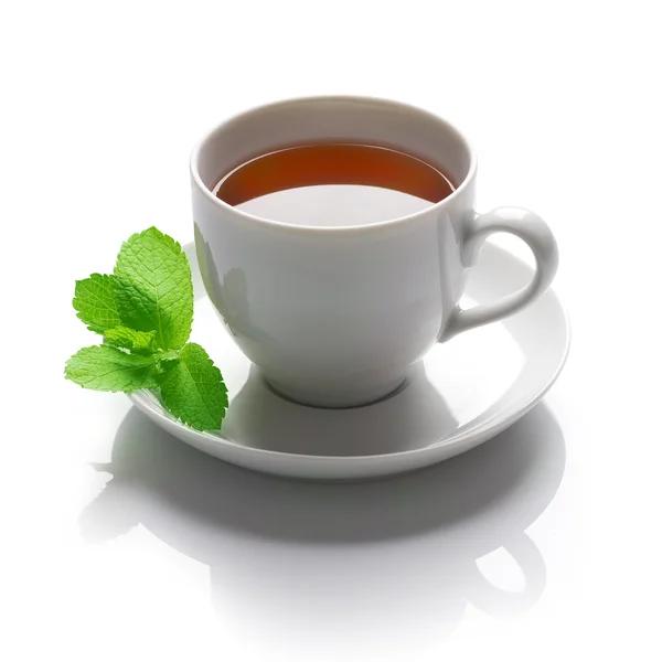 Tea Over White — Stock Photo, Image