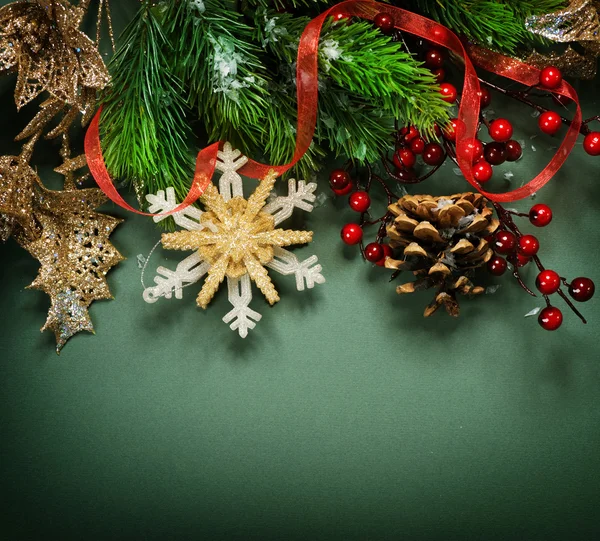 Weihnachten vintage dekoration grenze design — Stockfoto