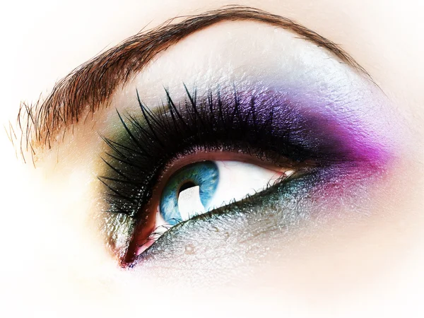 Mooie abstracte vrouw oog close-up — Stockfoto